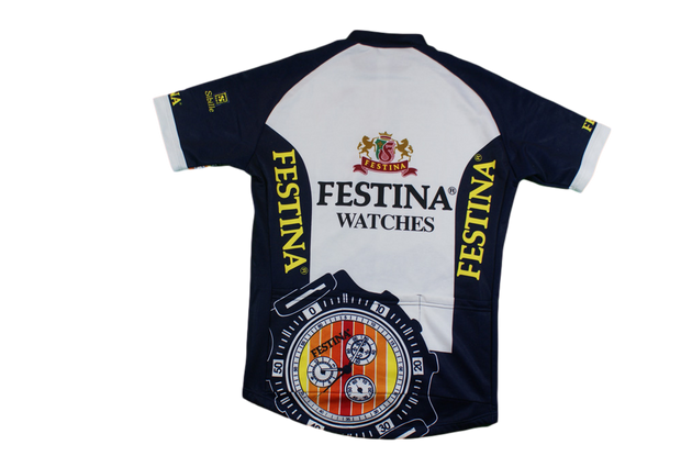 Maillot cyclisme rétro Sibille Festina Watches Peugeot