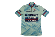 Maillot vélo vintage Santini Bianchi Martini Racing Italmanubri Linea Ergo Shimano