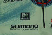 Maillot vélo vintage Santini Bianchi Martini Racing Italmanubri Linea Ergo Shimano