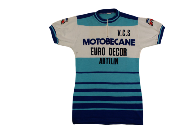 Maillot vélo vintage Motobécane Euro Décor Artilin VCS