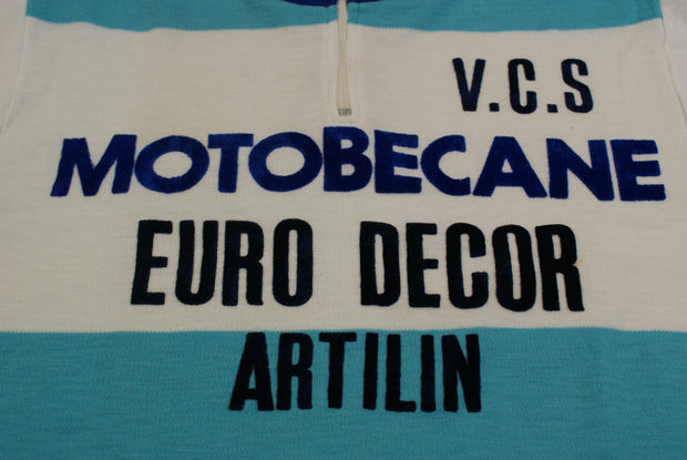 Maillot vélo vintage Motobécane Euro Décor Artilin VCS