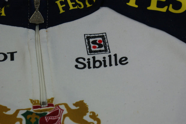 Maillot vélo rétro Sibille Festina Watches Sibille