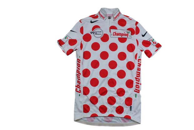 Maillot à pois vélo rétro Nike Champion Tour de France 1999