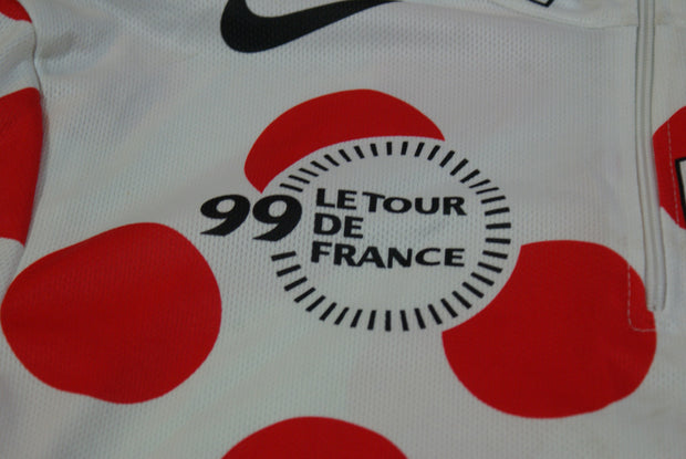 Maillot à pois vélo rétro Nike Champion Tour de France 1999