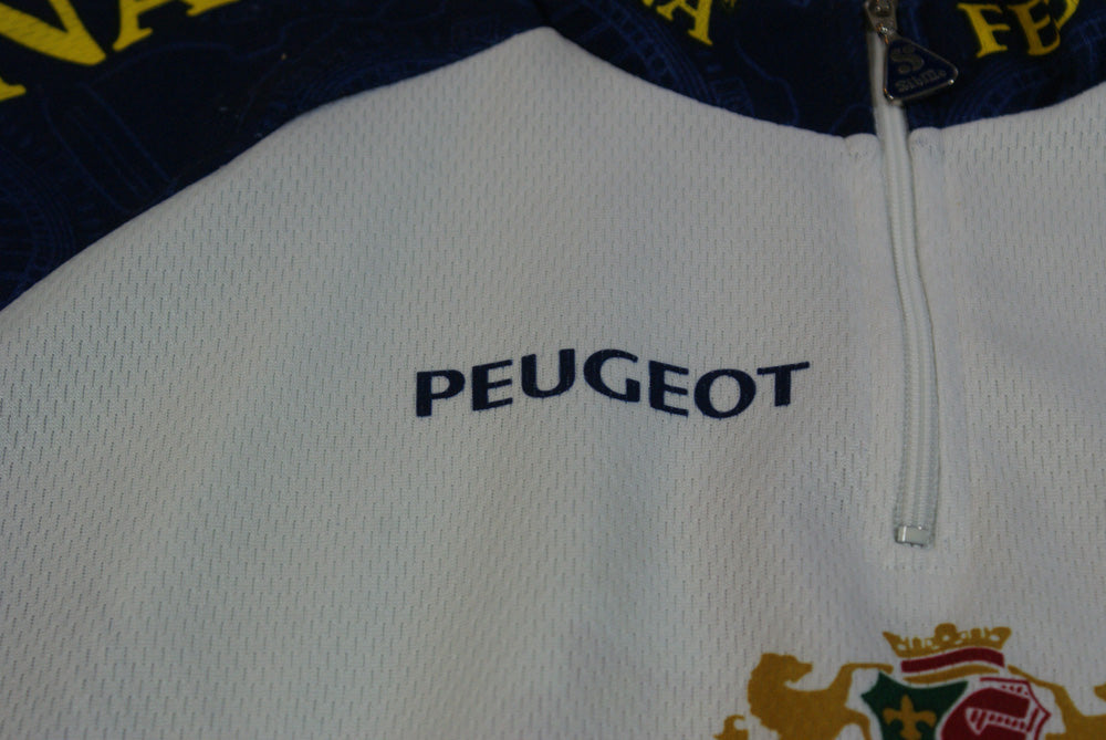 Maillot cyclisme vintage Sibille Festina Watches Peugeot