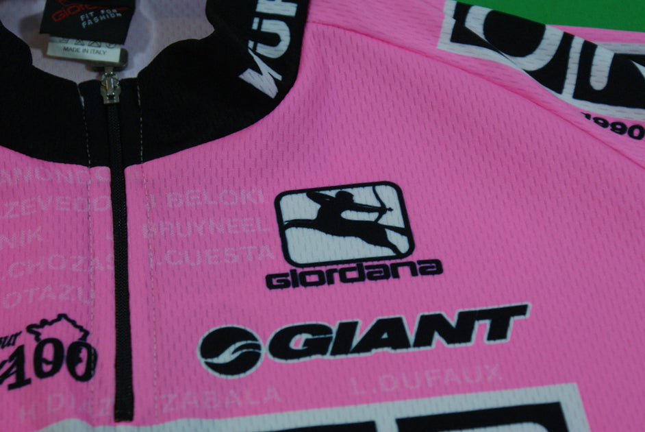 Maillot Cycliste Giordana ONCE-Eroski 2003 Bleu Taille L - 1/4 Zip | Occasion