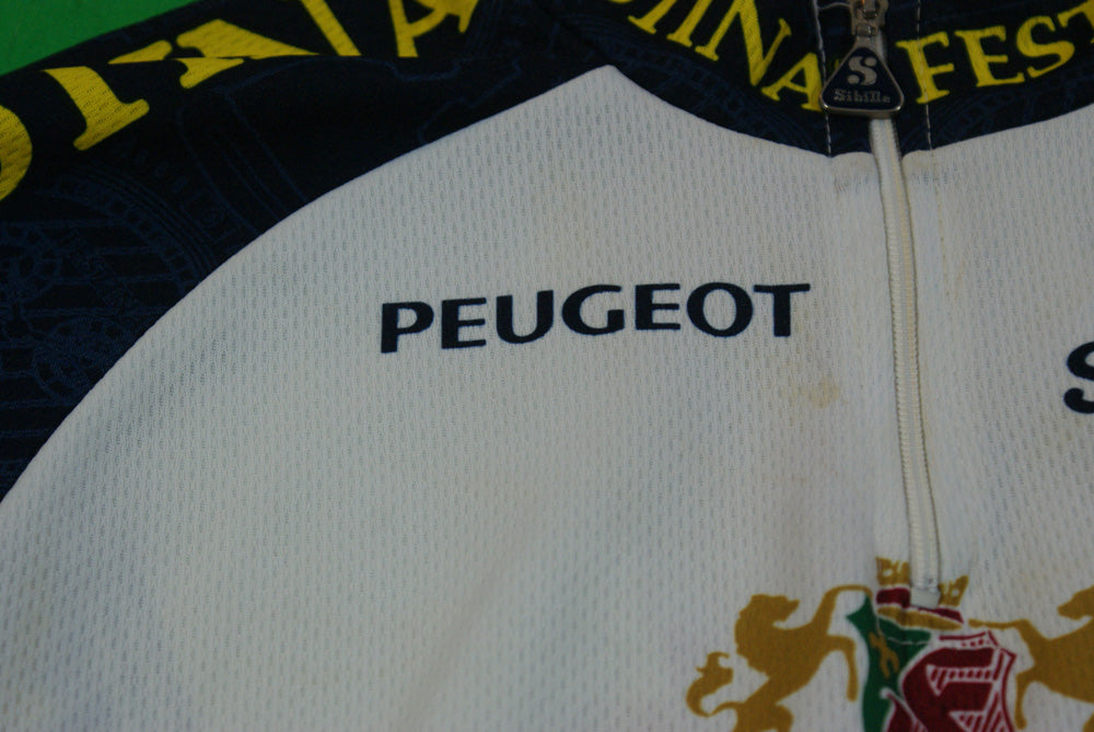 Maillot vélo vintage Sibille Festina Peugeot