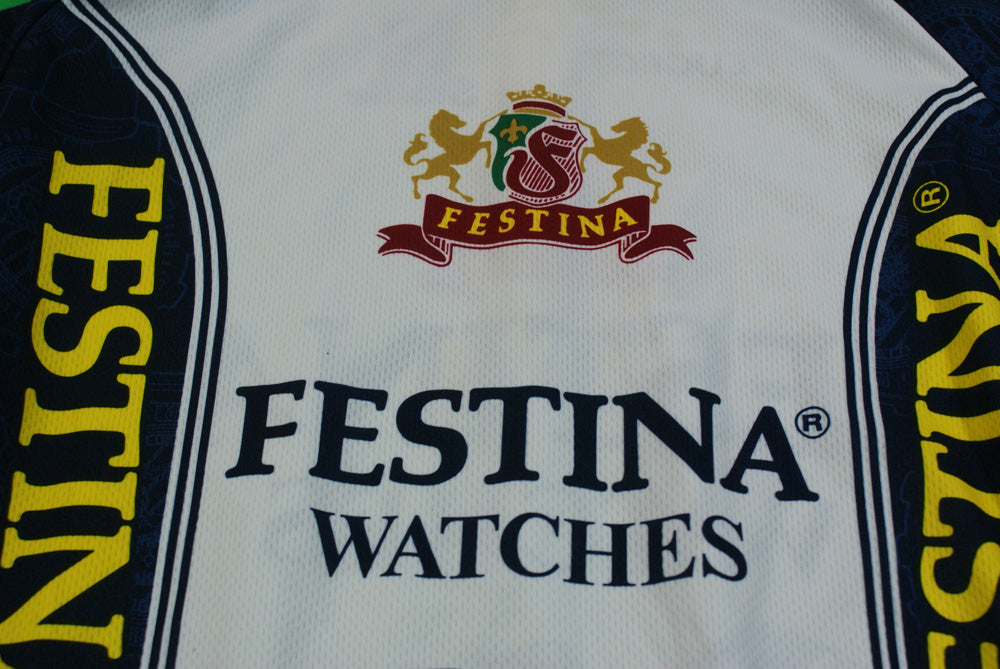 Maillot vélo vintage Sibille Festina Peugeot