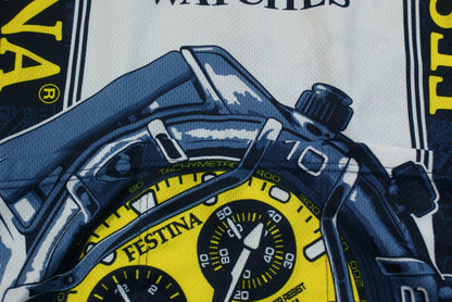 Maillot vélo vintage Sibille Festina Peugeot