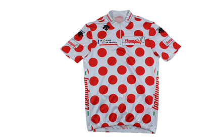 Maillot à pois vélo rétro Champion Tour de France
