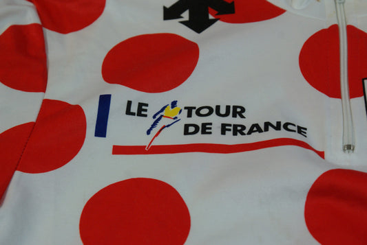 Maillot à pois vélo rétro Champion Tour de France