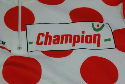 Maillot à pois vélo rétro Champion Tour de France