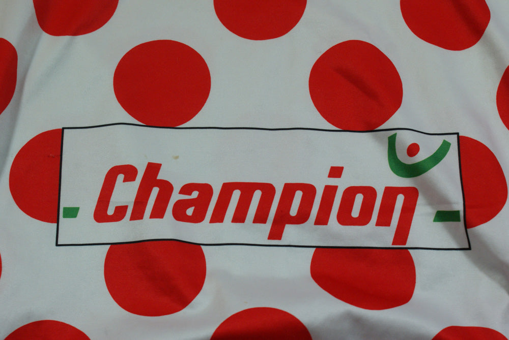 Maillot à pois vélo rétro Champion Tour de France
