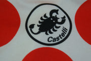 Maillot à pois vélo vintage Castelli Champion Tour de France