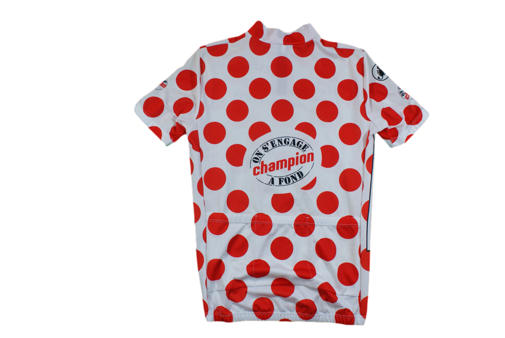 Maillot à pois vélo vintage Castelli Champion Tour de France