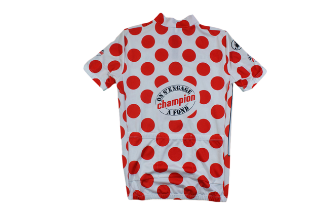 Maillot à pois vélo vintage Castelli Champion Tour de France