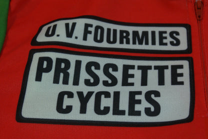 Maillot vélo vintage MBK UV Fourmies Prissette cycles La Poste