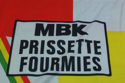 Maillot vélo vintage MBK UV Fourmies Prissette cycles La Poste