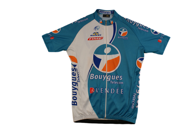 Maillot vélo rétro GSG Bouygues Telecome Mode Time Vendée