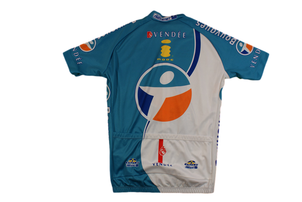 Maillot vélo rétro GSG Bouygues Telecome Mode Time Vendée