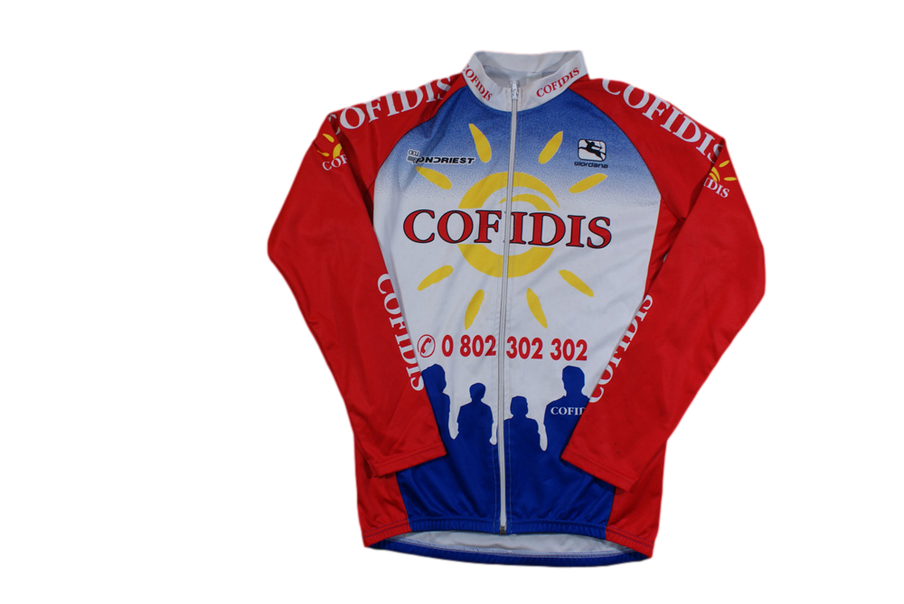 Veste vélo vintage Giordana Cofidis Fondriest