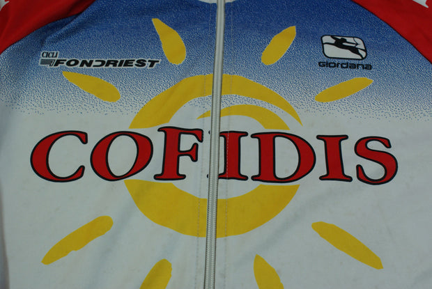 Veste vélo rétro Giordana Cofidis Fondriest