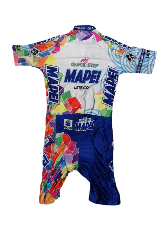 Maillot complet vélo rétro Sportful Quick Step Mapei UCI 1998 Colnago Latexco