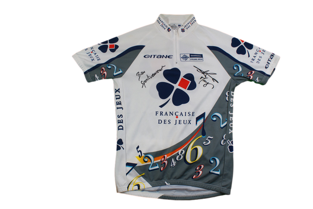 Maillot vélo rétro Shimano Française des jeux Gitane