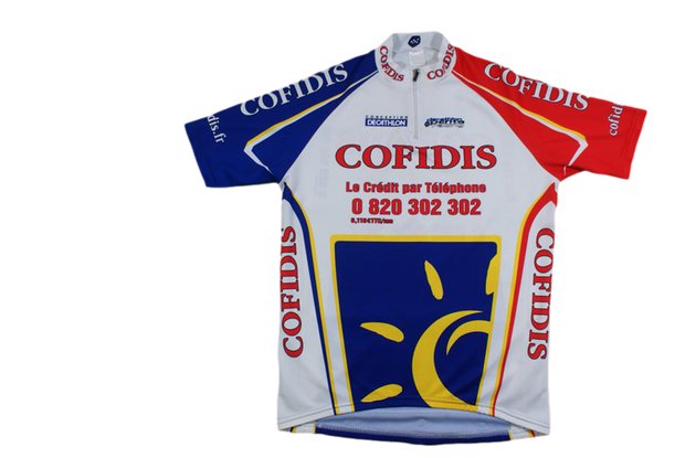 Maillot vélo rétro Decathlon Cofidis