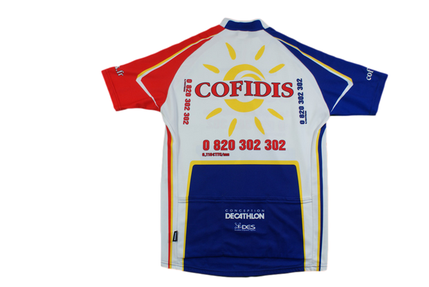 Maillot vélo rétro Decathlon Cofidis