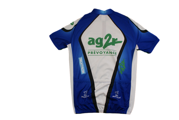 Maillot vélo rétro Decathlon AG2R De Marchi