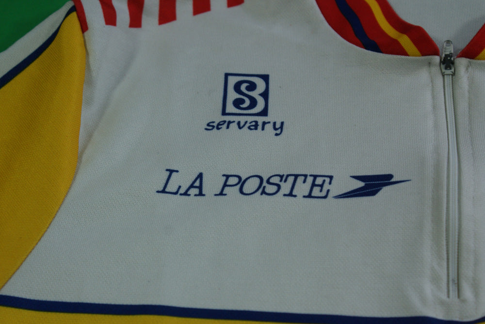 Maillot vélo vintage Servary La Poste cycles Trogneux