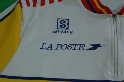 Maillot vélo vintage Servary La Poste cycles Trogneux