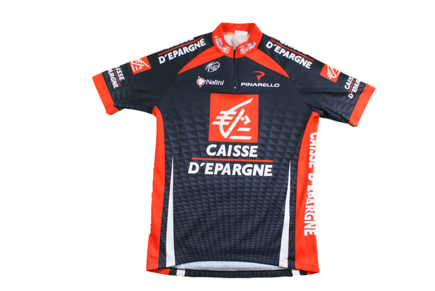 Maillot vélo rétro Nalini Caisse d'Epargne UCI Pinarello