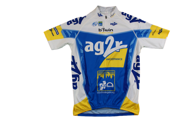 Maillot vélo rétro Decathlon AG2R Michelin Protour b'Twin