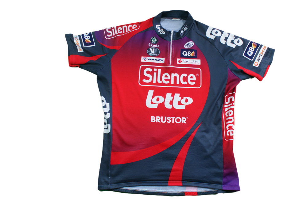 Maillot Cyclisme Vintage Vermarc - Lotto UCI Skoda, Taille XL, Multicolore
