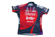 Maillot cyclisme vintage Vermarc Lotto Skoda UCI Silence Q8