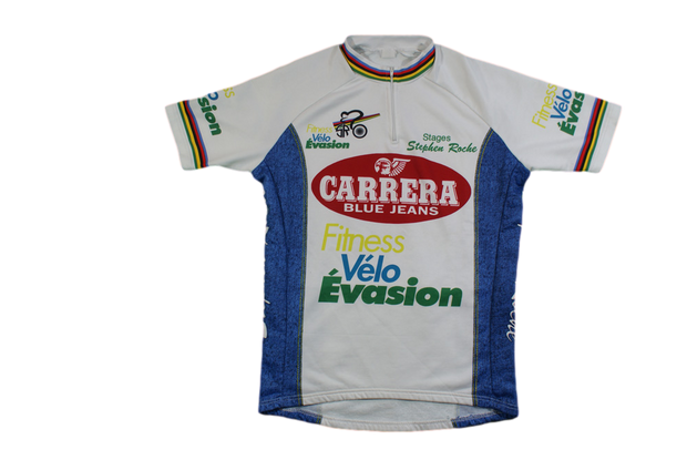 Maillot cyclisme vintage Carrera Fitness vélo évasion