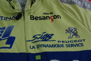 Maillot vélo vintage Peugeot Besançon Somica