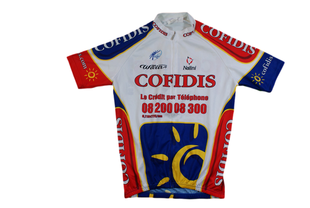 Maillot vélo vintage Nalini Cofidis UCI Wilier