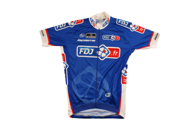 Maillot vélo vintage Decathlon Française des jeux Lapierre b'Twin UCI