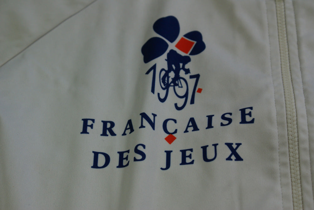 MAILLOT CYCLISME CYCLING FDJ FRANCAISE JEUX 1997 MOA COMME NEUF T.4