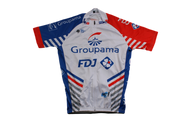 Maillot cyclisme vintage Coolmax Française des jeux Groupama UCI Lapierre