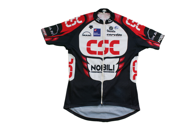 Maillot vélo rétro Descente CSC Man Skoda UCI