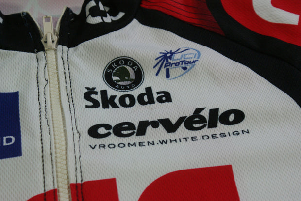 Maillot vélo rétro Descente CSC Man Skoda UCI