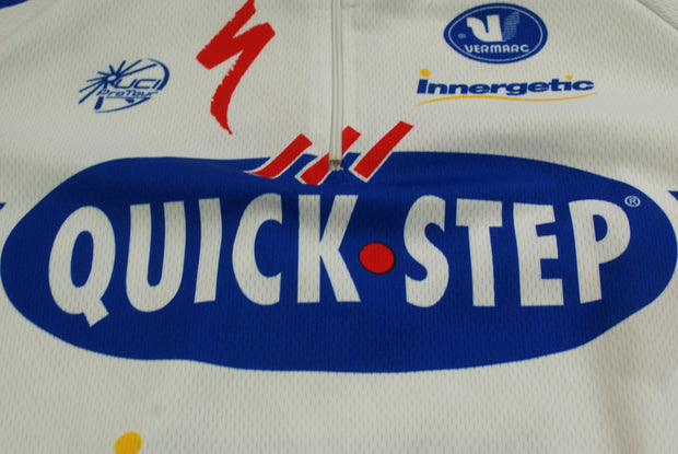 Maillot vélo vintage Vermarc Quick Step UCI Innergetic Projob Peugeot