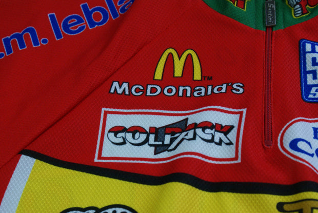 Maillot vélo rétro Santini Polti McDonald's Colpack Fausto Coppi – The Sport Nuggets Maillot vélo rétro Santini Polti McDonald's Colpack Fausto Coppi – The Sport Nuggets