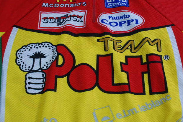 Maillot cyclisme vintage Santini Polti McDonald's