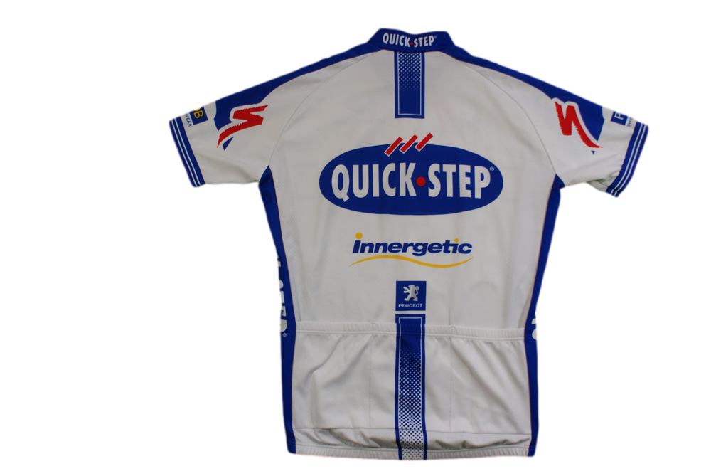 Maillot vélo vintage Vermarc Quick Step UCI Innergetic Projob Peugeot