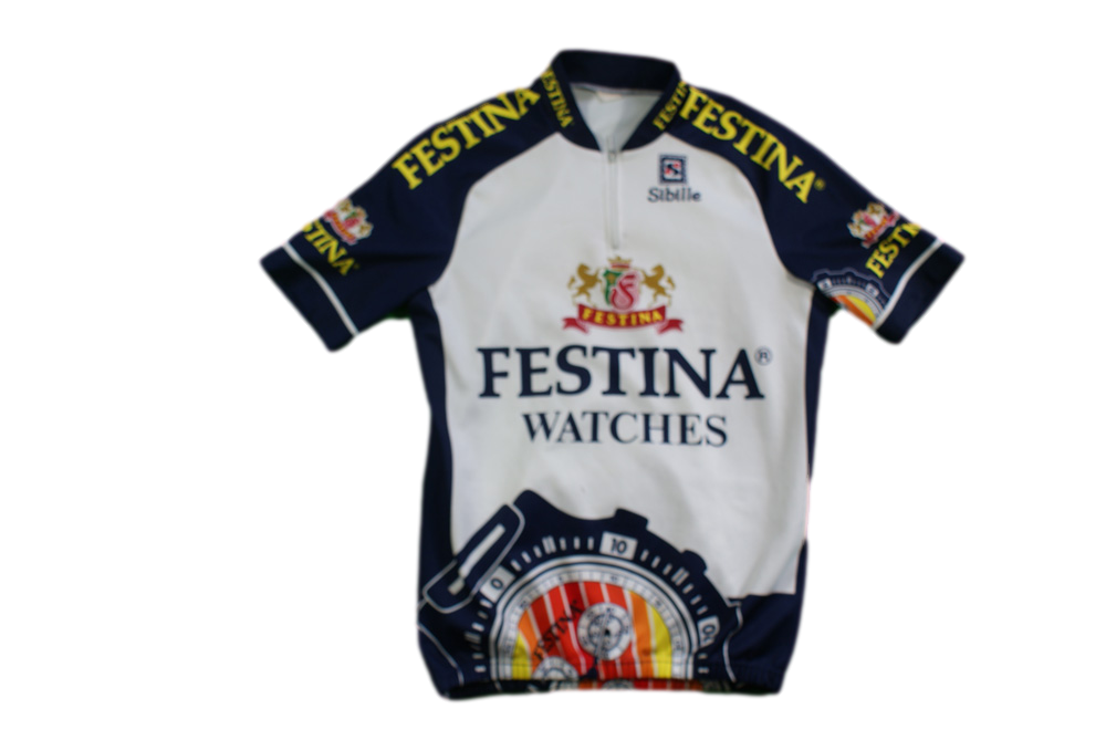 Maillot vélo rétro Sibille Festina